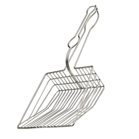 Deluxe Metal Cat Litter Scoop with Cleaner