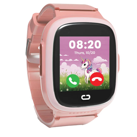 KidsConnect 4G Smartwatch - GPS & SOS for Ages 4-12 - Red