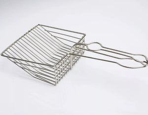 Deluxe Metal Cat Litter Scoop with Cleaner