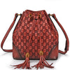 Chic Vintage Leather Bucket Bag