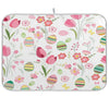 Spring Eggs & Flowers Kitchen Drying Mat 16x18 Inch