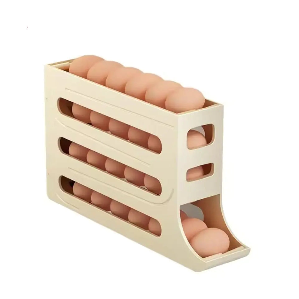 4-Tier Rolling Egg Dispenser